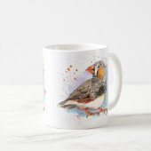 Zebra Finch Kaffeetasse (VorderseiteRechts)