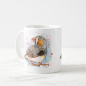 Zebra Finch Kaffeetasse (Vorderseite Links)