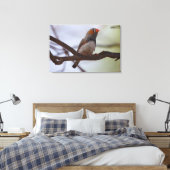 Zebra-Finch Leinwanddruck (Insitu (Schlafzimmer))