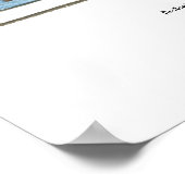 Zebra Finch Nouveau Poster (Ecke)