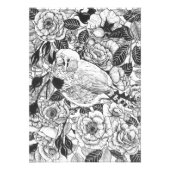 Zebra-Finch und Rose-Buschtinte zeichnend Fotodruck (Vorne)