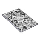 Zebra-Finch und Rose-Buschtinte zeichnend Notizblock (Rechte Seite)