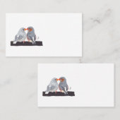 ZEBRA FINCH VISITENKARTE (Vorne/Hinten)