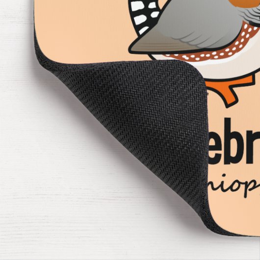 Zebra-Fink-Statistiken Mousepad (Ecke)