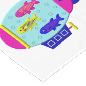 Zebra Fisch in einem Zeppelin Kurzer Tischläufer (Ecke)