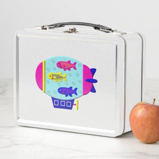 Zebra Fisch in einem Zeppelin Metall Brotdose (Beispiel)