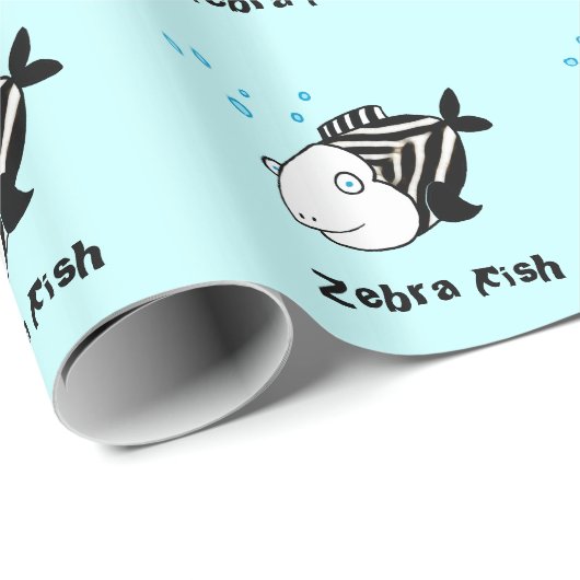 Zebra-Fische Geschenkpapier (Rolleneckpunkt)