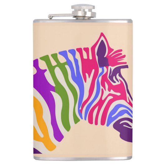Zebra Flask Flachmann (Vorderseite)