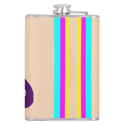 Zebra Flask Flachmann (Rückseite)