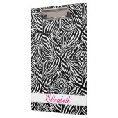 Zebra-Flechtmäntel in Schwarzweiß Klemmbrett (Links)