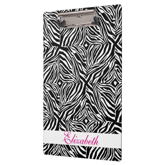 Zebra-Flechtmäntel in Schwarzweiß Klemmbrett (Links)