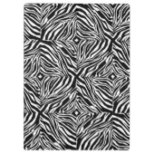 Zebra-Flechtmäntel in Schwarzweiß Klemmbrett (Rückseite)