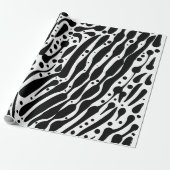 Zebra-Flecken mit Pinselstrichen Geschenkpapier (Ungerollt)