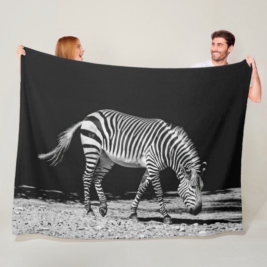 Zebra-Fleece-Decke Fleecedecke (Beispiel)