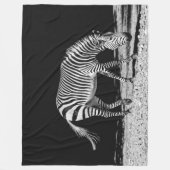 Zebra-Fleece-Decke Fleecedecke (Vorderseite)