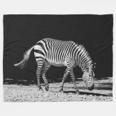 Zebra-Fleece-Decke Fleecedecke (Vorderseite (Horizontal))