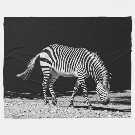 Zebra-Fleece-Decke Fleecedecke (Vorderseite (Horizontal))