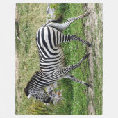 Zebra-Fleece-Decke Fleecedecke (Vorderseite)