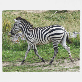 Zebra-Fleece-Decke Fleecedecke