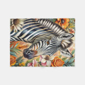 Zebra Fleecedecke (Vorderseite (Horizontal))