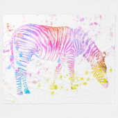 Zebra Fleecedecke (Vorderseite (Horizontal))