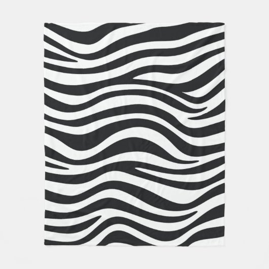 Zebra Fleecedecke (Vorderseite)
