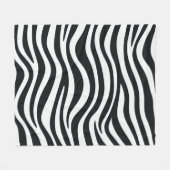 Zebra Fleecedecke (Vorderseite (Horizontal))