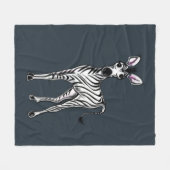 Zebra Fleecedecke (Vorderseite (Horizontal))