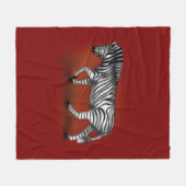 ‚Zebra‘ Fleecedecke (Vorderseite (Horizontal))