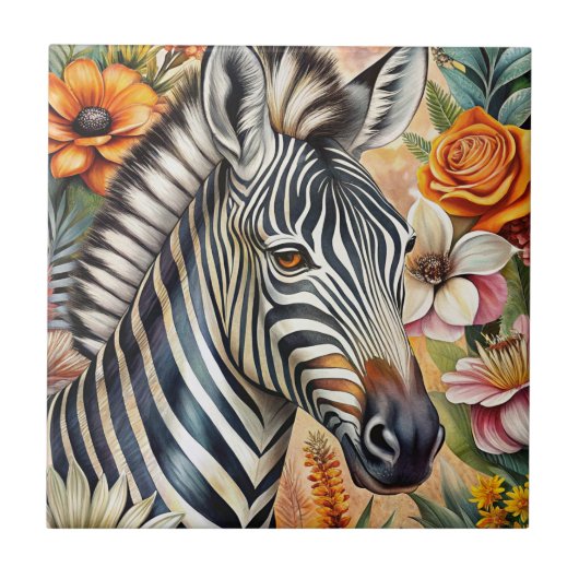 Zebra Fliese (Vorderseite)