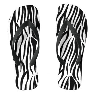 Zebra-Flip-Flops Badesandalen
