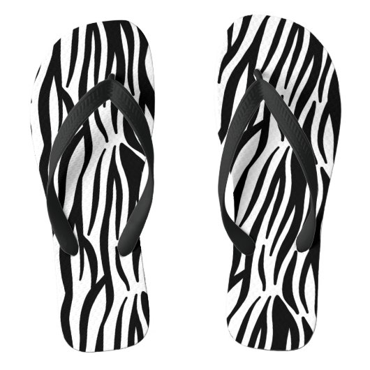 Zebra-Flip-Flops Badesandalen (Fußbett)