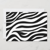 Zebra Float Birthday Pool Party Einladung (Rückseite)