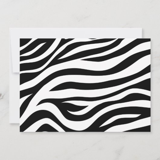 Zebra Float Birthday Pool Party Einladung (Rückseite)