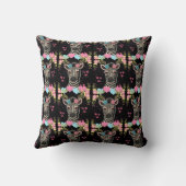 Zebra Floral Heart Pattern Kissen (Rückseite)