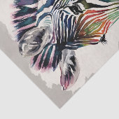 Zebra Floral Watercolor Art Seidenpapier (Ausschnitt)