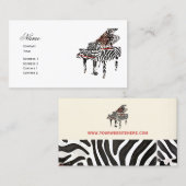 Zebra-Flügel ~ Visitenkarte (Vorne/Hinten)