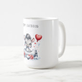 Zebra-Flugzeug-Geburtstag Kaffeetasse (VorderseiteRechts)