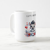 Zebra-Flugzeug-Geburtstag Kaffeetasse (Vorderseite Links)