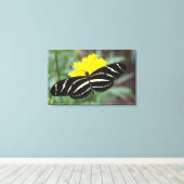 Zebra Flutterby Leinwanddruck (Insitu (Holzboden))