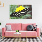 Zebra Flutterby Leinwanddruck (Insitu (Wohnzimmer))