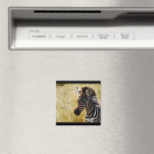 Zebra-Foal-Magnete für wild lebende Tiere (rund un Magnet (In Situ (Geschirrspüler))