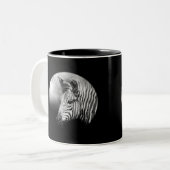 Zebra Foal Zweifarbige Tasse (Vorderseite Links)