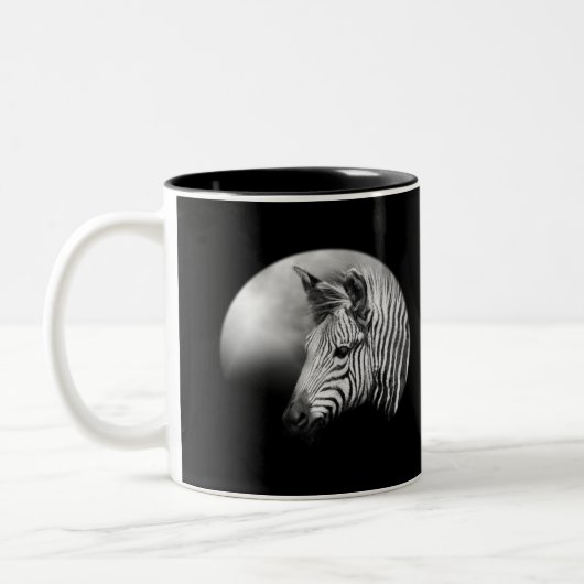 Zebra Foal Zweifarbige Tasse (Links)