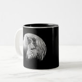 Zebra Foal Zweifarbige Tasse (Vorderseite Links)