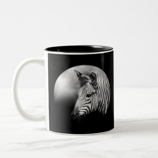 Zebra Foal Zweifarbige Tasse (Links)