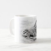 Zebra-Fohlen-Kaffeetasse Kaffeetasse (Vorderseite Links)