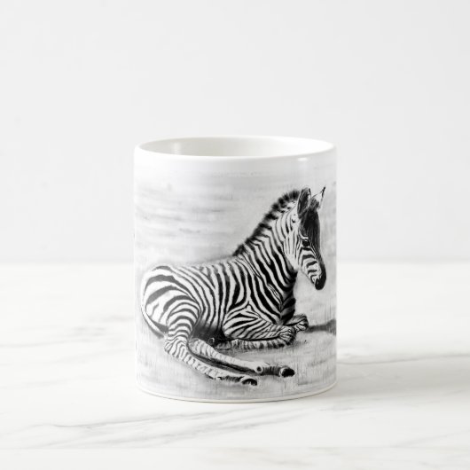 Zebra-Fohlen-Kaffeetasse Kaffeetasse (Mittel)