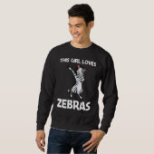 Zebra For Girls Kids African Zoo Animal 1 Sweatshirt (Vorne ganz)