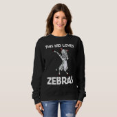 Zebra For Kids Boys African Zoo Animal Sweatshirt (Vorne ganz)